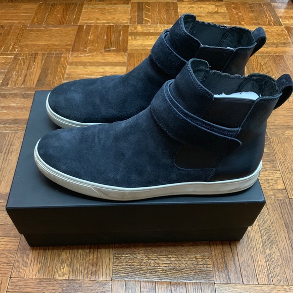 Vince Leather and Suede Chelsea Sneaker - Picture 3 of 3